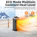 1500W Space Heater, Quick Heating Indoor Heaters, Portable Ceramic Electric Heaters for Home with Thermostat, 90° Oscillation