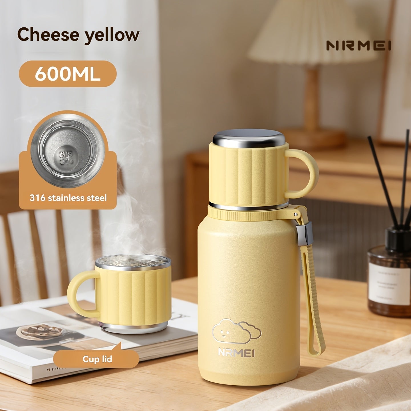Stainless Steel Vacuum Insulated Bottle, Travel Water Flask