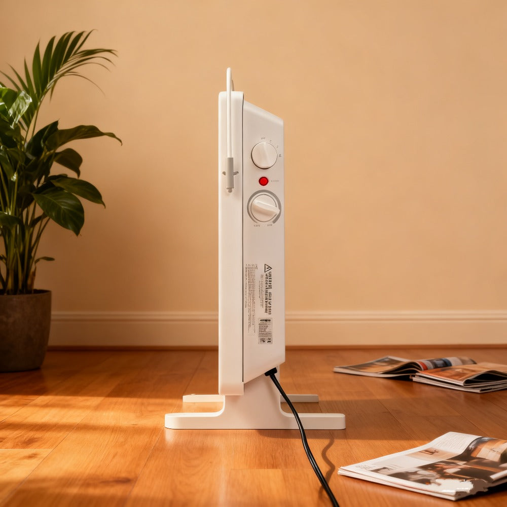 Convection Space Heater 1500W, Whole Room Heater with Wall And Floor Mount, 3 Heat Settings And Adjustable Thermostat, for Home Office, White