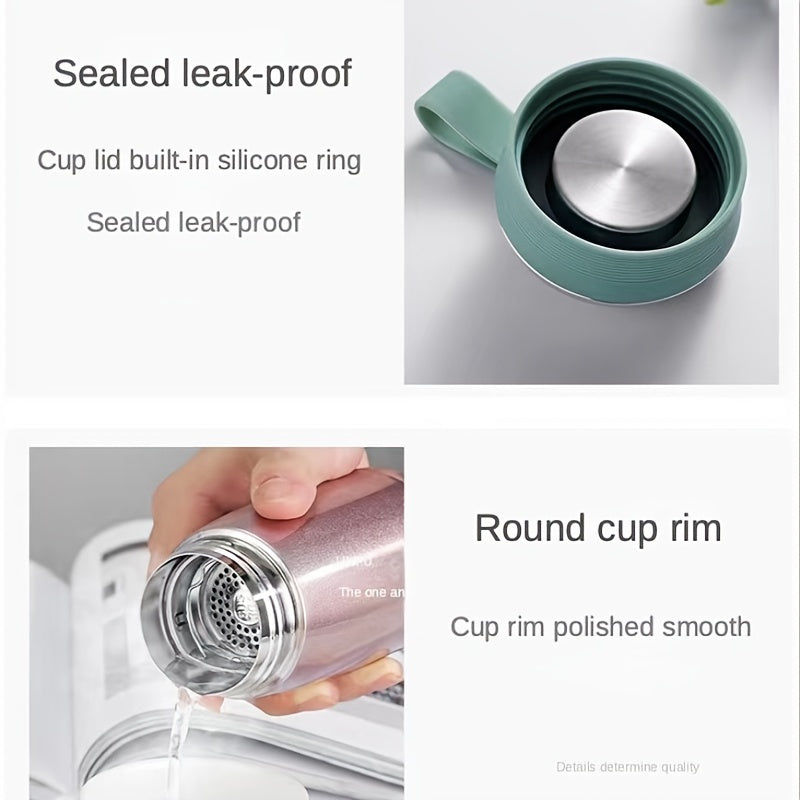 1pc Vacuum Flask Insulated Bottle Cup Insulation Vacuum Bottle Small Travel Bottle Cute 304 Stainless Steel Student Ladies Tea Coffee Water Bottle Cup