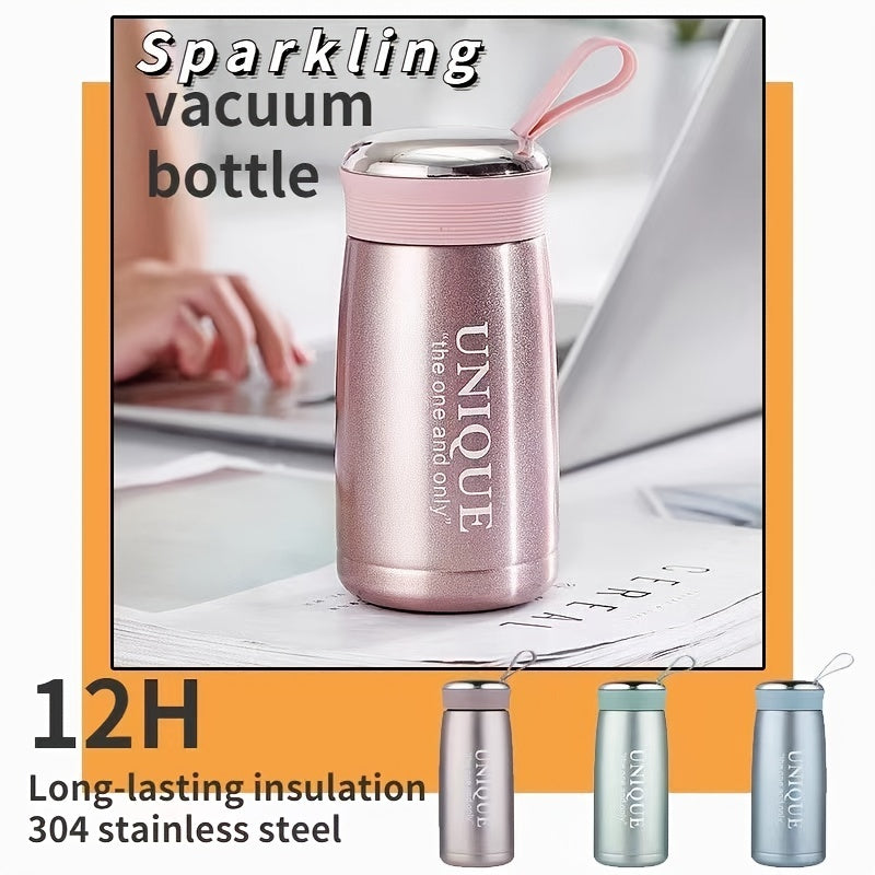 1pc Vacuum Flask Insulated Bottle Cup Insulation Vacuum Bottle Small Travel Bottle Cute 304 Stainless Steel Student Ladies Tea Coffee Water Bottle Cup
