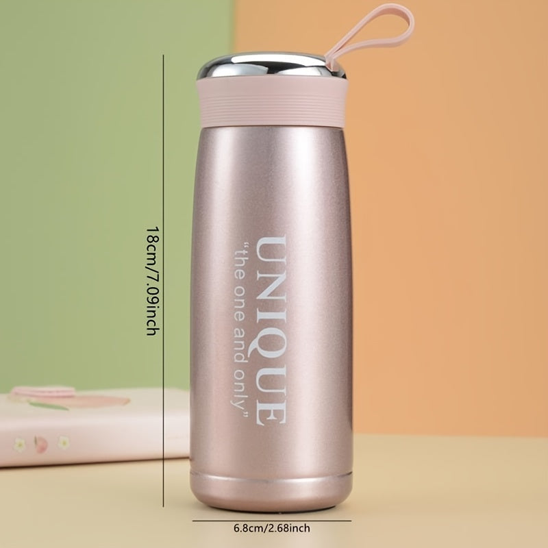 1pc Vacuum Flask Insulated Bottle Cup Insulation Vacuum Bottle Small Travel Bottle Cute 304 Stainless Steel Student Ladies Tea Coffee Water Bottle Cup