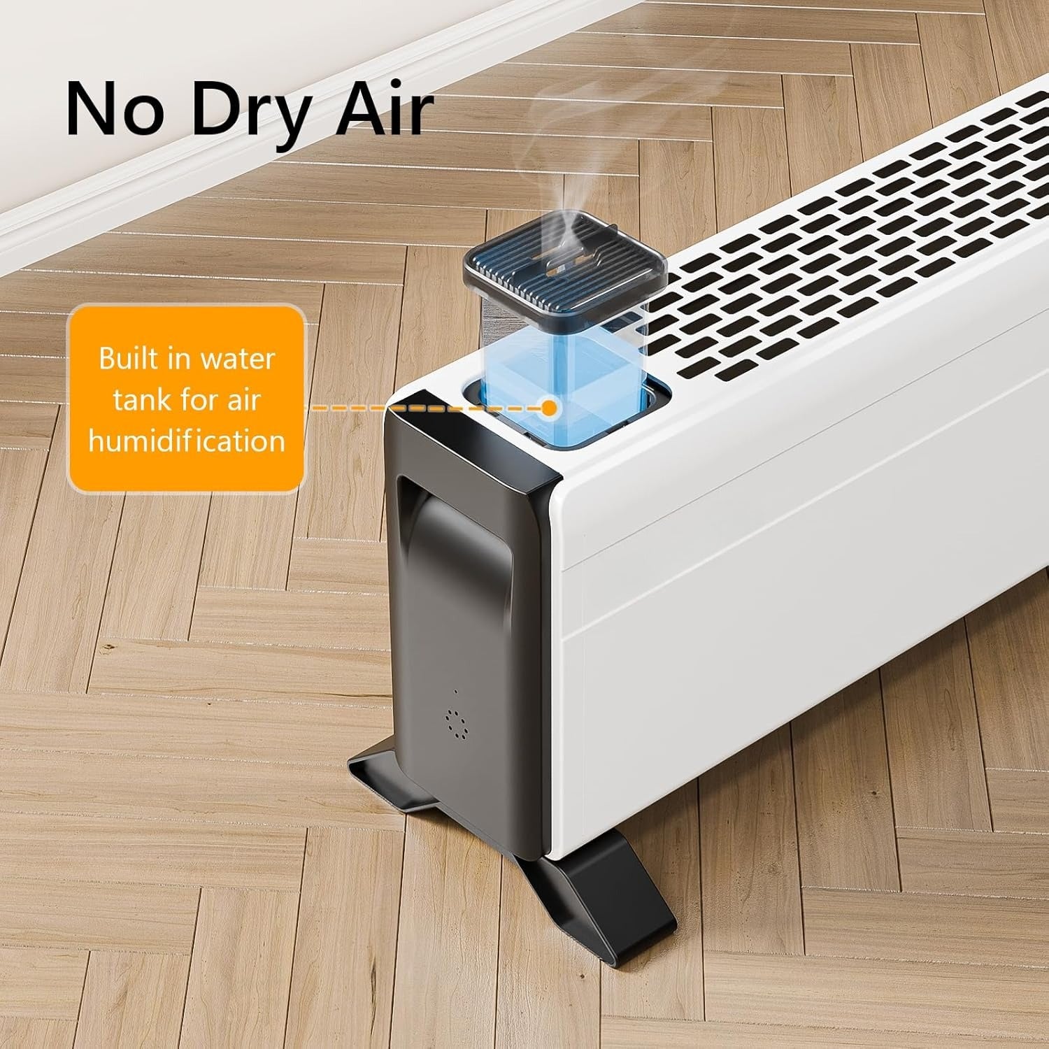 48''\u002F 32'' Electric Baseboard Heater, 1500W Convection Space Heater W\u002F Adjustable Heating Modes, Overheat & Tip-Over Protection for Indoor Home Bedroom Office