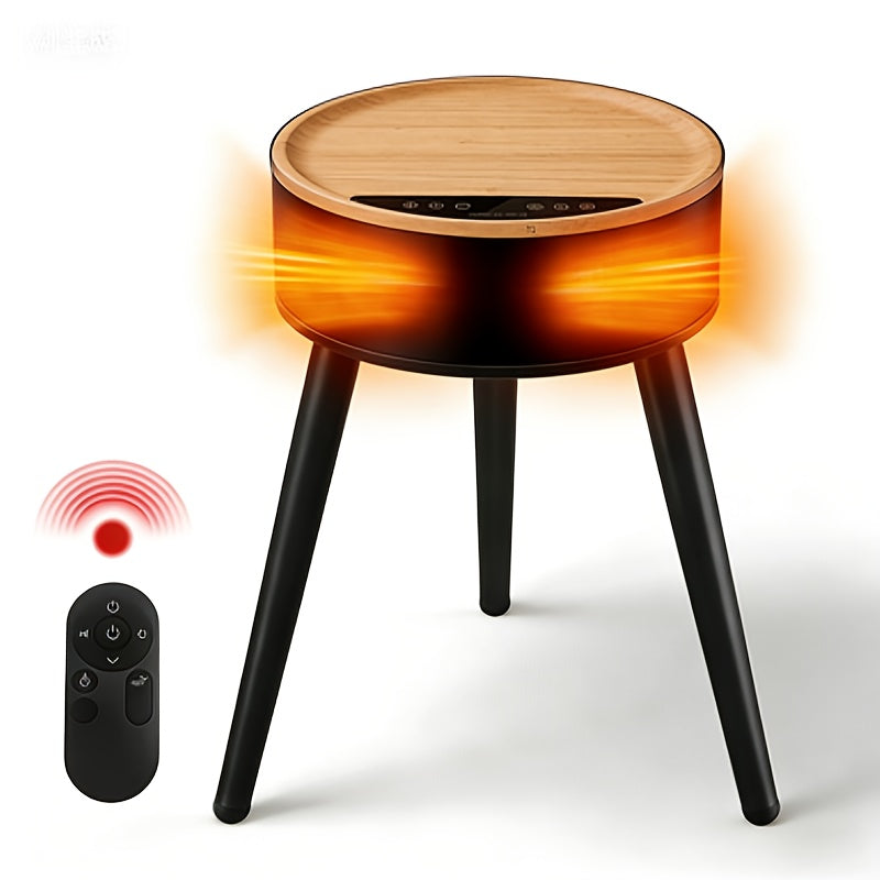 PTC Ceramic Heater 1500W with LED Display, 600-699 Sq Ft, Remote, Auto-Oscillating Tripod Furniture Design, Portable Desktop Freestanding, Cooling Adjustment, Overheat Protection, Ideal for Household, Bedroom, Living Room, Christmas Gifts