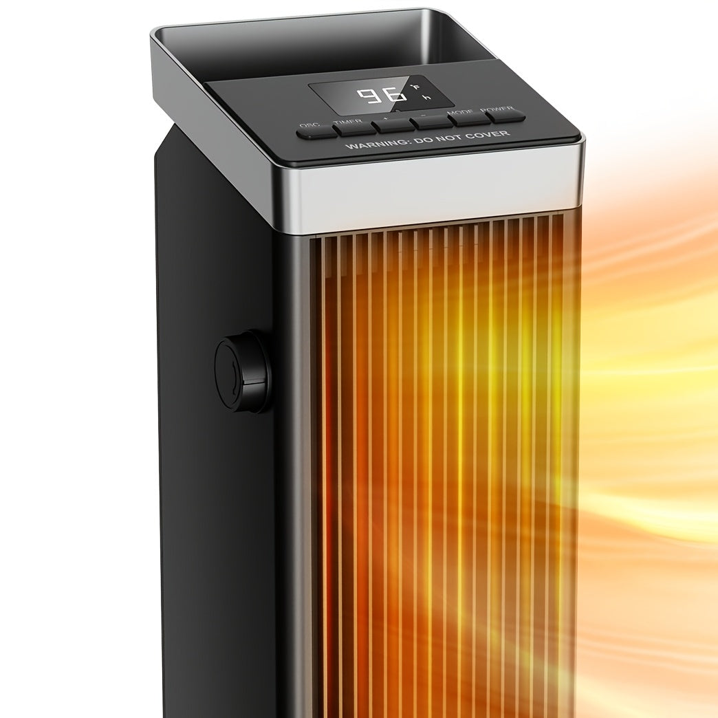 1500W Space Heater, Quick Heating Indoor Heaters, Portable Ceramic Electric Heaters for Home with Thermostat, 90° Oscillation