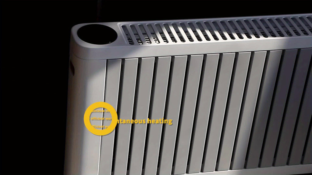 Electric Space Heater (600W-1500W) with LED Touch Screen Control, Tip-Over And Overheat Protection, 3 Heating Modes, Portable Heater for Bedroom Home Office