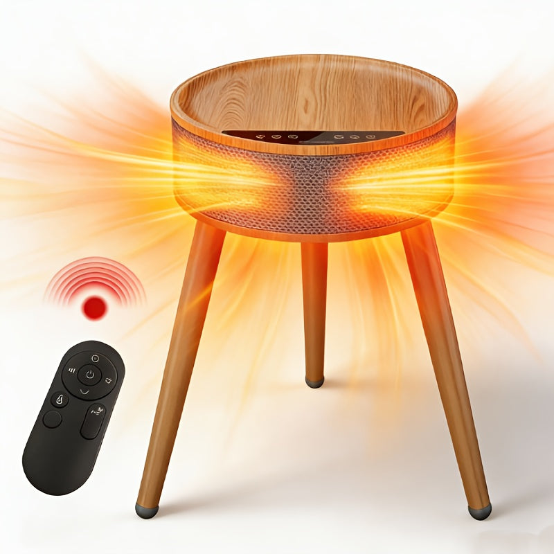 PTC Ceramic Heater 1500W with LED Display, 600-699 Sq Ft, Remote, Auto-Oscillating Tripod Furniture Design, Portable Desktop Freestanding, Cooling Adjustment, Overheat Protection, Ideal for Household, Bedroom, Living Room, Christmas Gifts