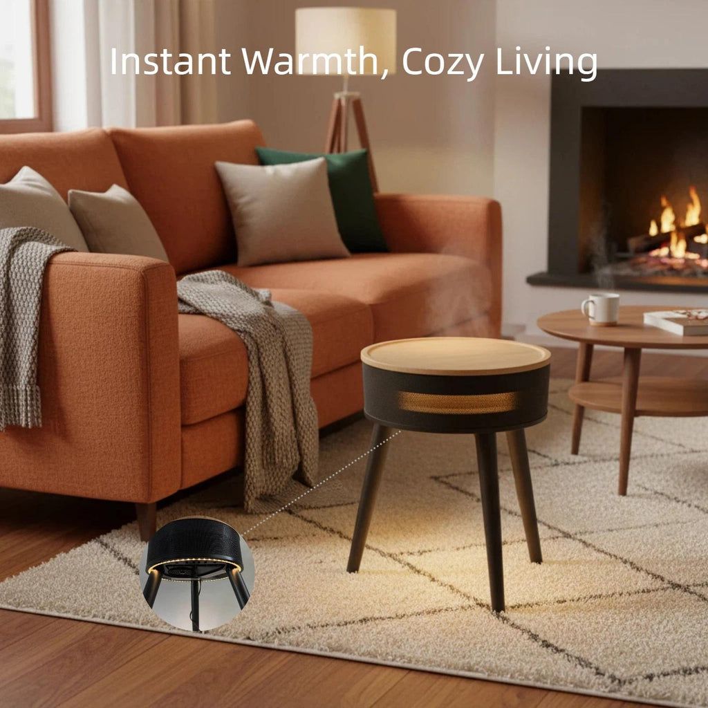 PTC Ceramic Heater 1500W with LED Display, 600-699 Sq Ft, Remote, Auto-Oscillating Tripod Furniture Design, Portable Desktop Freestanding, Cooling Adjustment, Overheat Protection, Ideal for Household, Bedroom, Living Room, Christmas Gifts