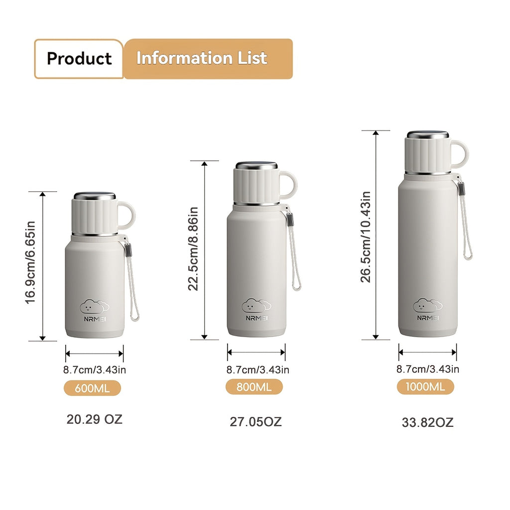 Stainless Steel Vacuum Insulated Bottle, Travel Water Flask