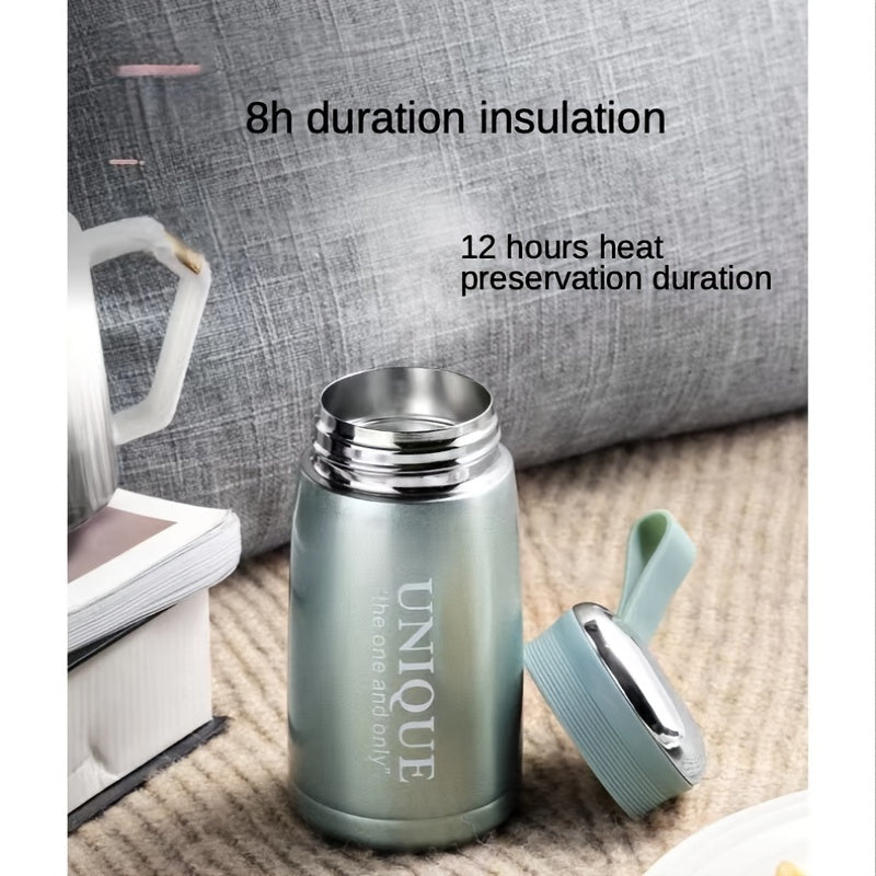 1pc Vacuum Flask Insulated Bottle Cup Insulation Vacuum Bottle Small Travel Bottle Cute 304 Stainless Steel Student Ladies Tea Coffee Water Bottle Cup