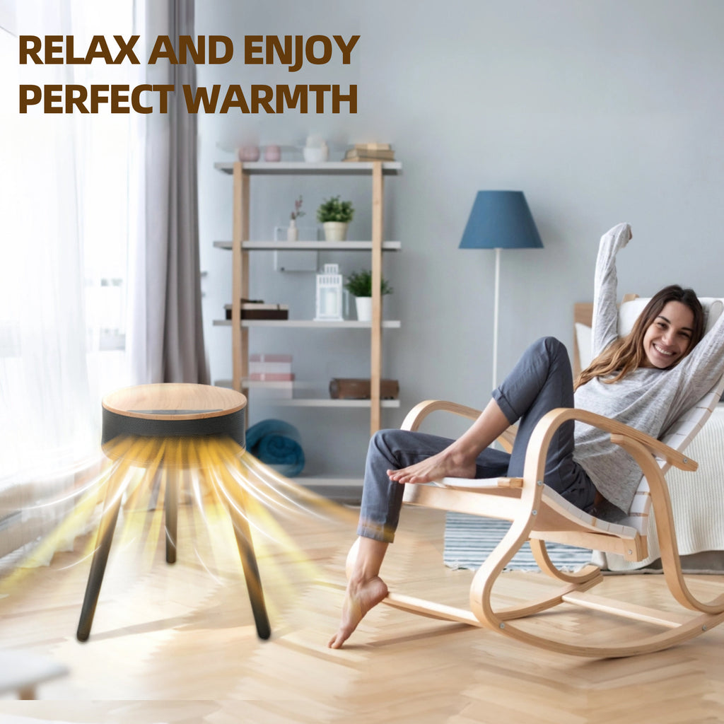 PTC Ceramic Heater 1500W with LED Display, 600-699 Sq Ft, Remote, Auto-Oscillating Tripod Furniture Design, Portable Desktop Freestanding, Cooling Adjustment, Overheat Protection, Ideal for Household, Bedroom, Living Room, Christmas Gifts