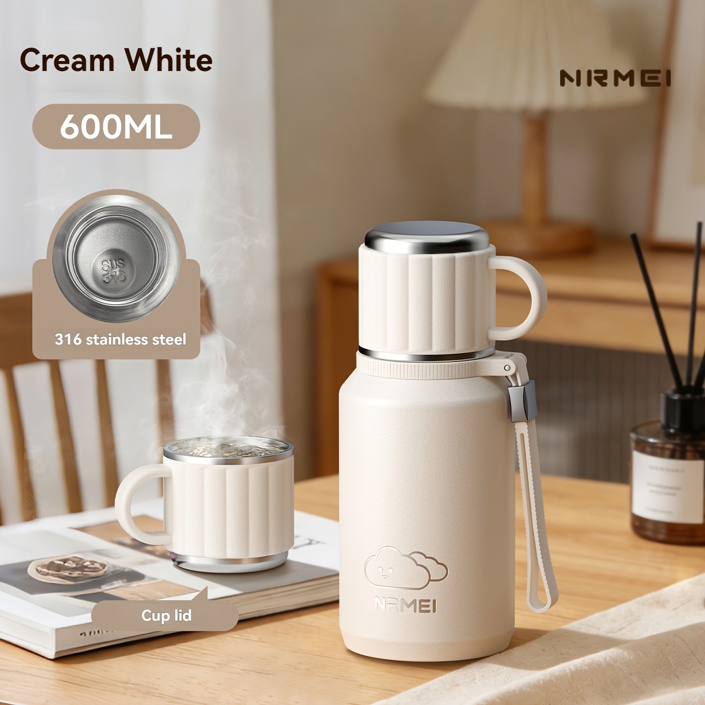 Stainless Steel Vacuum Insulated Bottle, Travel Water Flask