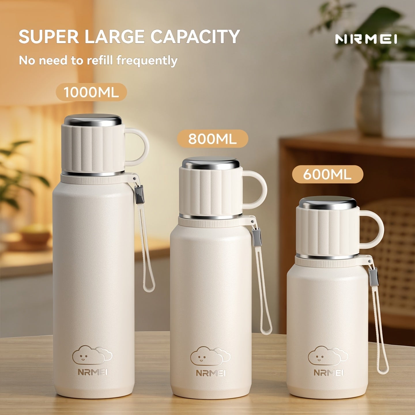 Stainless Steel Vacuum Insulated Bottle, Travel Water Flask