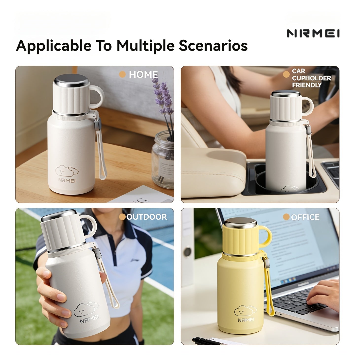 Stainless Steel Vacuum Insulated Bottle, Travel Water Flask