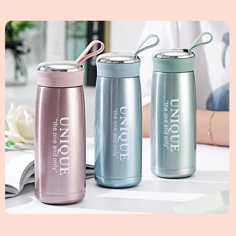 1pc Vacuum Flask Insulated Bottle Cup Insulation Vacuum Bottle Small Travel Bottle Cute 304 Stainless Steel Student Ladies Tea Coffee Water Bottle Cup