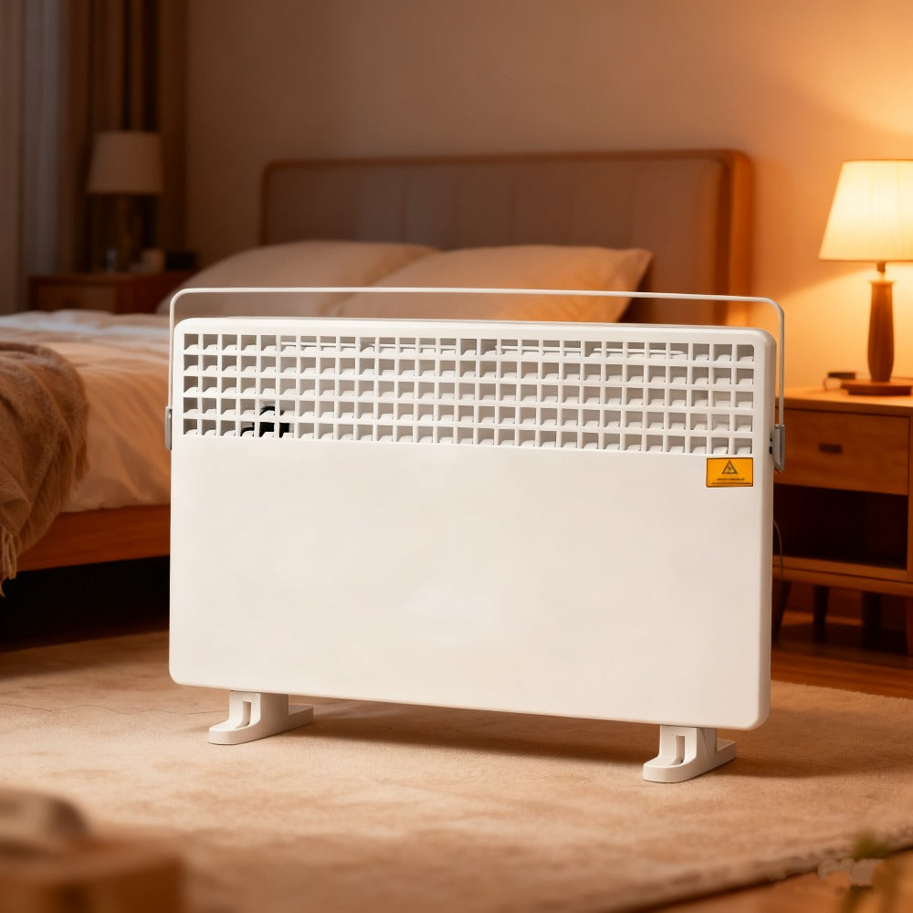Convection Space Heater 1500W, Whole Room Heater with Wall And Floor Mount, 3 Heat Settings And Adjustable Thermostat, for Home Office, White